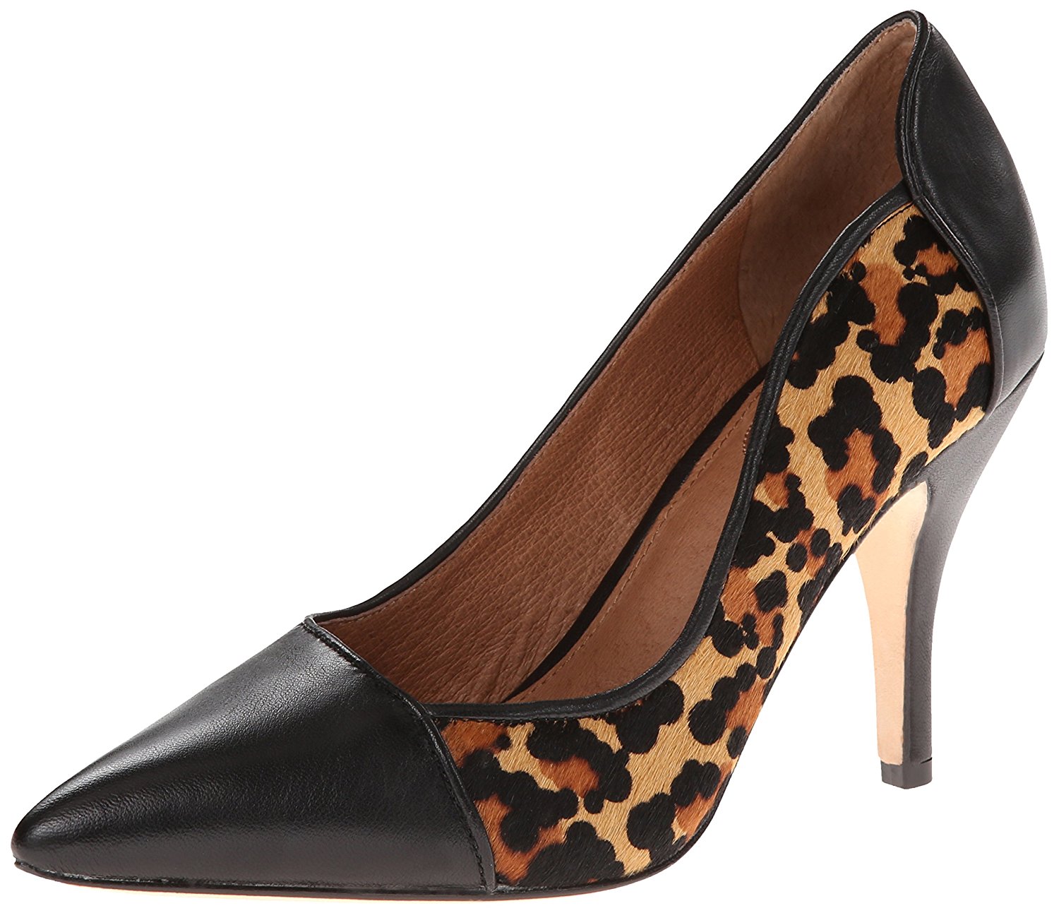 Corso Como Women's Sasha Pointy Toe Dress Pumps Black/Leopard Size 8.0 Corso Como Women's Sasha Pointy Toe Dress Pumps Black/Leopard Size 8.0
