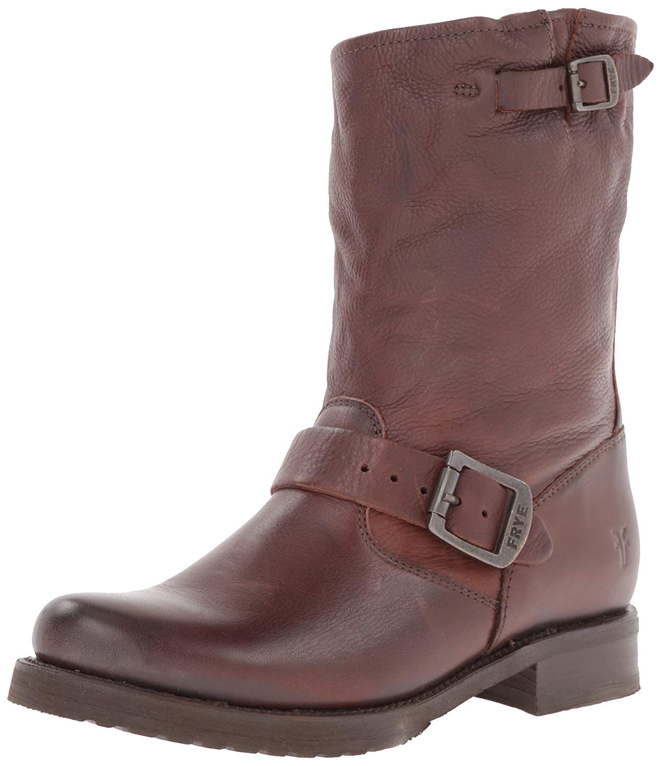 tan leather boots no heel