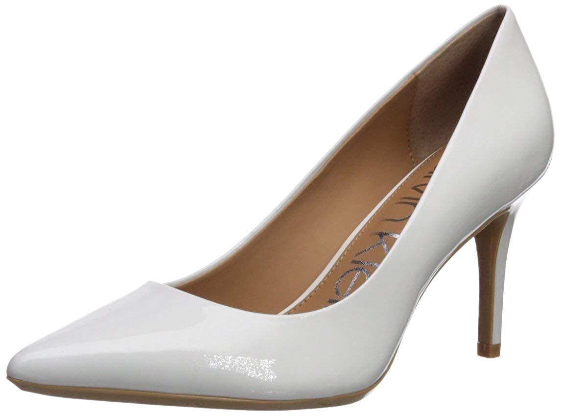 calvin klein gayle patent pumps