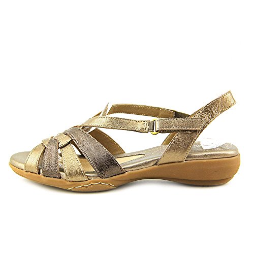 Naturalizer Womens convince Leather Open Toe Casual Ankle Strap Gold Size 110 Naturalizer Womens convince Leather Open Toe Casual Ankle Strap Gold Size 110