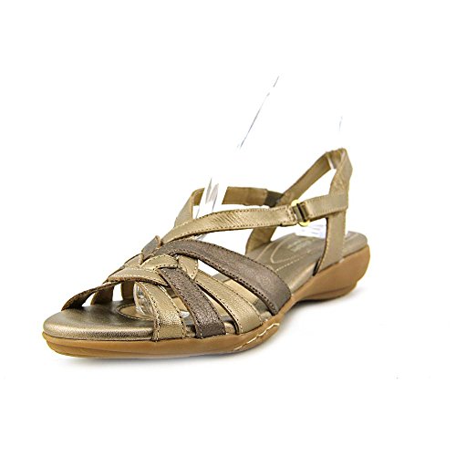 Naturalizer Womens convince Leather Open Toe Casual Ankle Strap Gold Size 9.5 Naturalizer Womens convince Leather Open Toe Casual Ankle Strap Gold Size 9.5