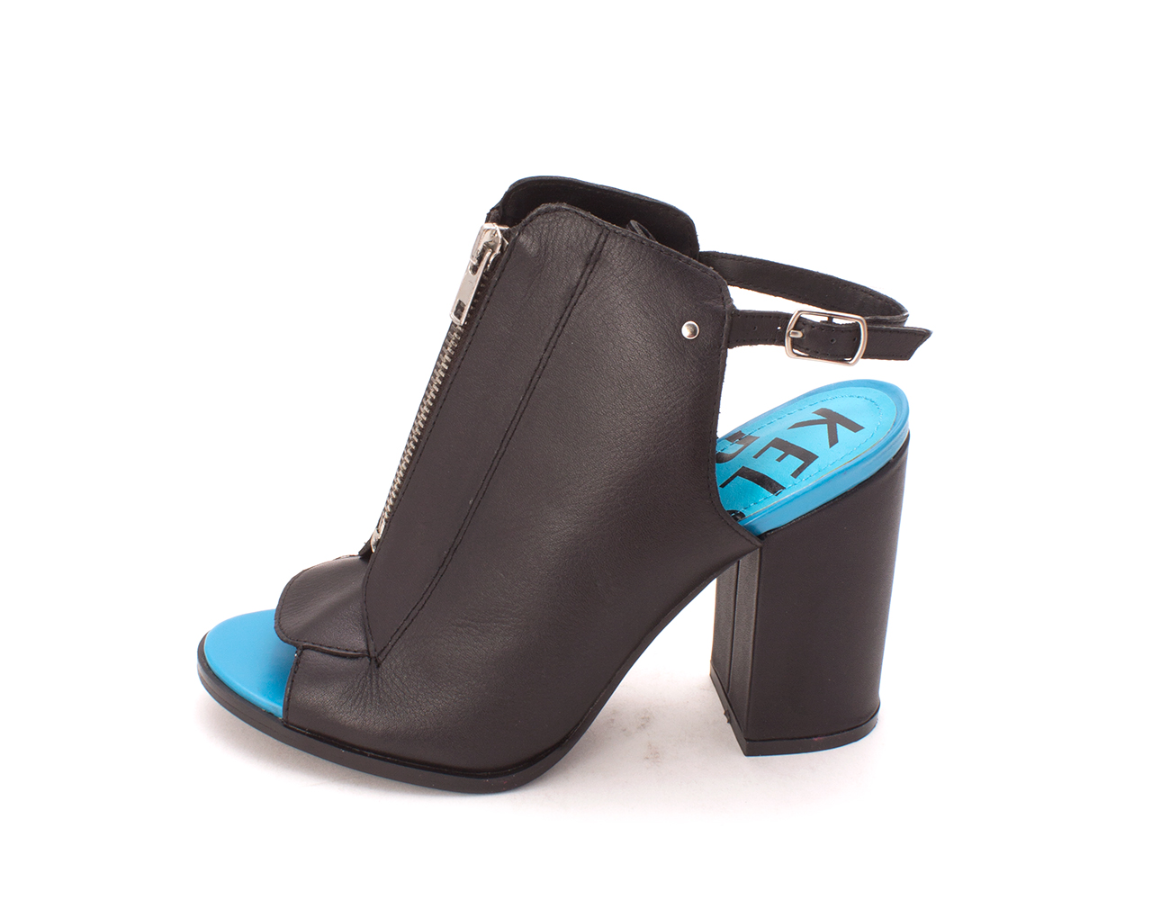 Kelsi Dagger Womens Giulia Leather Open Toe SlingBack Classic Black Size 8.5 Kelsi Dagger Womens Giulia Leather Open Toe SlingBack Classic Black Size 8.5
