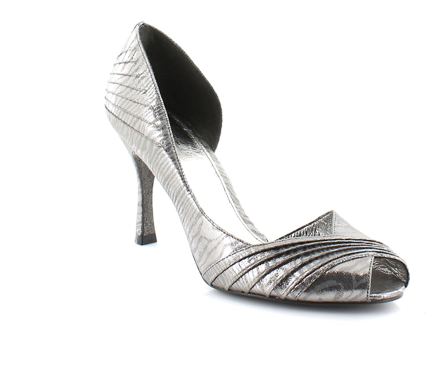 Adrianna Papell Womens Fritz Leather Peep Toe Ankle Strap Gunmetal Size 7.5 Adrianna Papell Womens Fritz Leather Peep Toe Ankle Strap Gunmetal Size 7.5