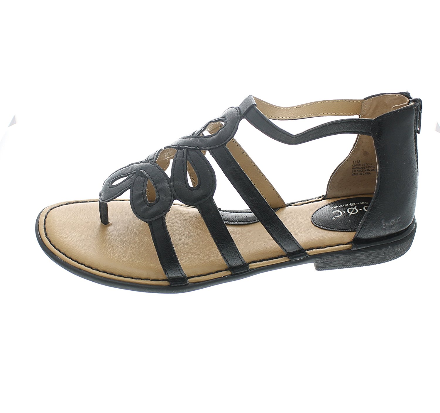 Boc Born Concept Women's Sigrid Thong Sandals, Black, Size 8.0 US / 6 ...