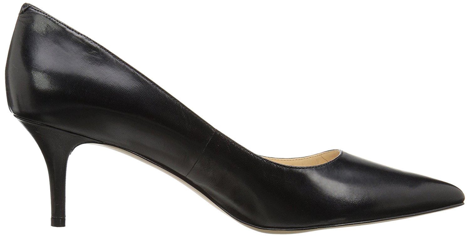 Nine West Womens Margot Leather Pointed Toe Classic Black Leather Size 10.0 hI Nine West Womens Margot Leather Pointed Toe Classic Black Leather Size 10.0 hI