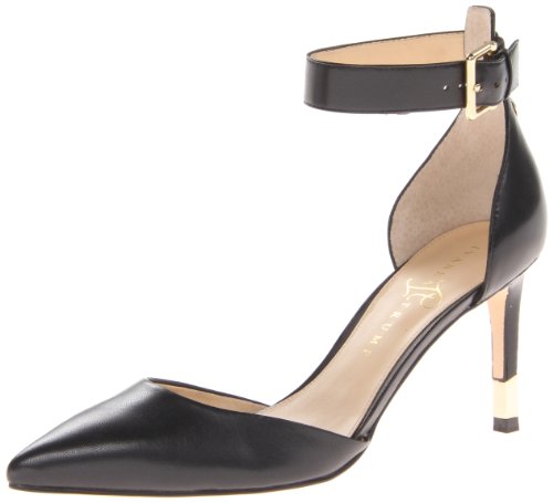 Ivanka Trump Womens Fabian Leather Pointed Toe Ankle Wrap Black Size 8.5 Ivanka Trump Womens Fabian Leather Pointed Toe Ankle Wrap Black Size 8.5