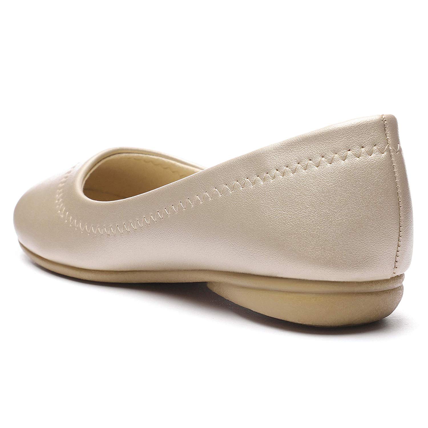 CINAK Flats Shoes Women- Slip-on Ballet Comfort Walking Classic, Gold ...