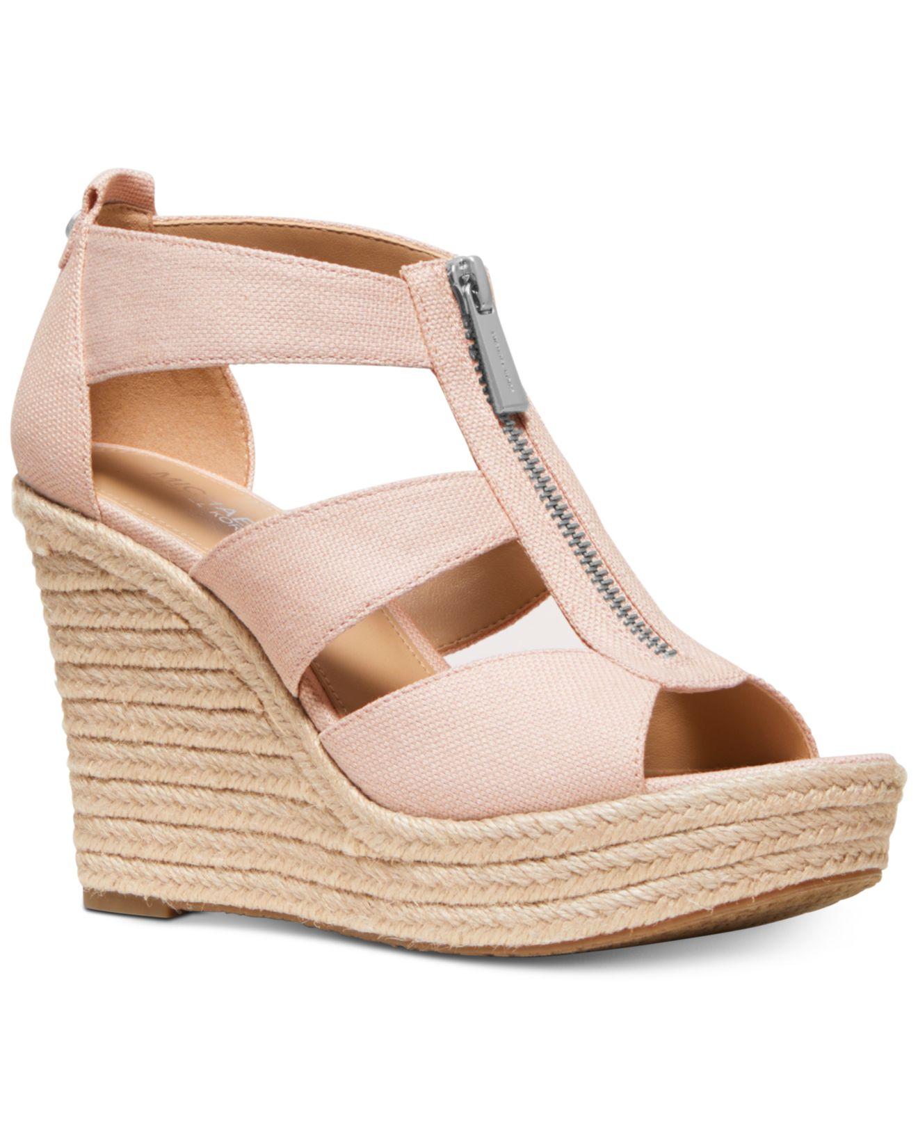 open toe wedge pumps