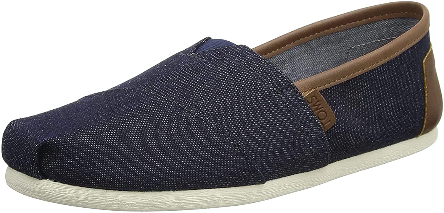 Toms Women's Shoes Canvas Closed Toe Loafers, Dark Denim, Size 11.5 ...