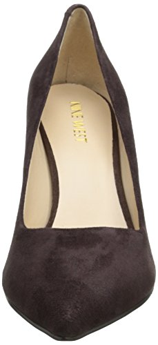 nine west leather & lucite pointed toe pump