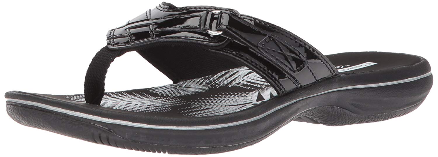 clarks womens breeze sea flip flop sandals