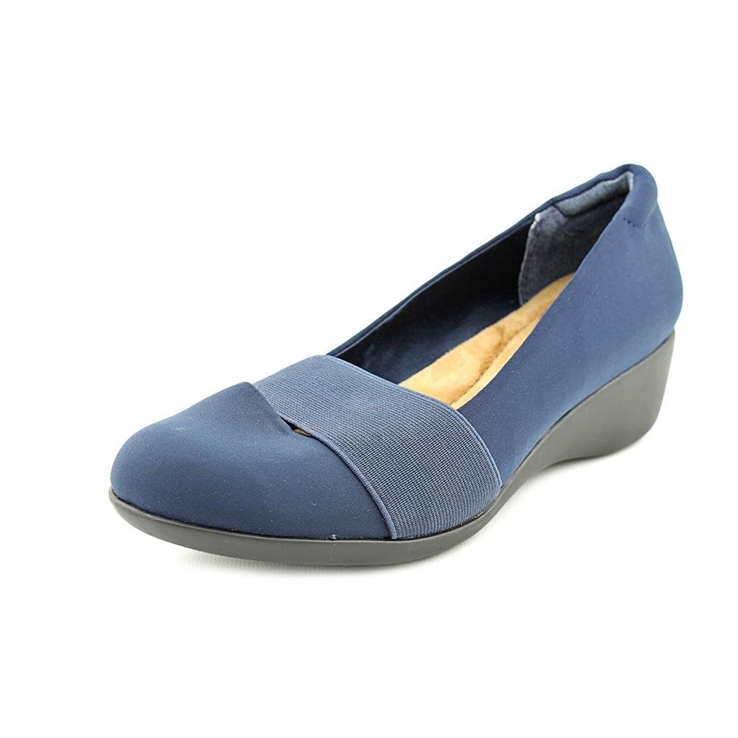 Giani Bernini Grandie Canvas Wedge Heel Navy Size 10.0 Giani Bernini Grandie Canvas Wedge Heel Navy Size 10.0