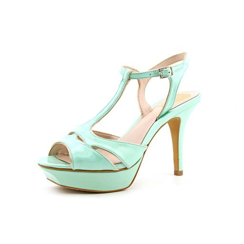 Vince Camuto Trinna Women Open Toe Patent Leather Misty Blue/Platino Size 10.0 Vince Camuto Trinna Women Open Toe Patent Leather Misty Blue/Platino Size 10.0