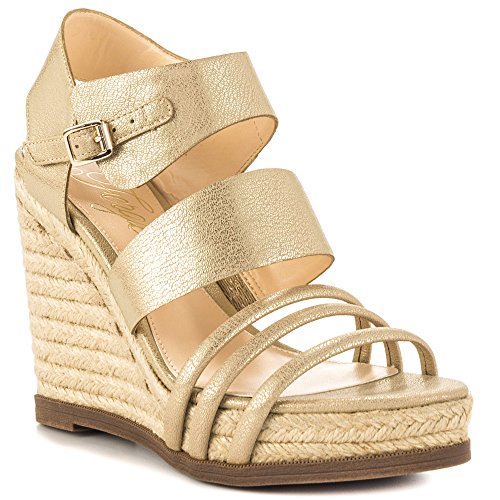 Fergie Womens Annabelle Wedge Pump Gold Size 95 Fergie Womens Annabelle Wedge Pump Gold Size 95