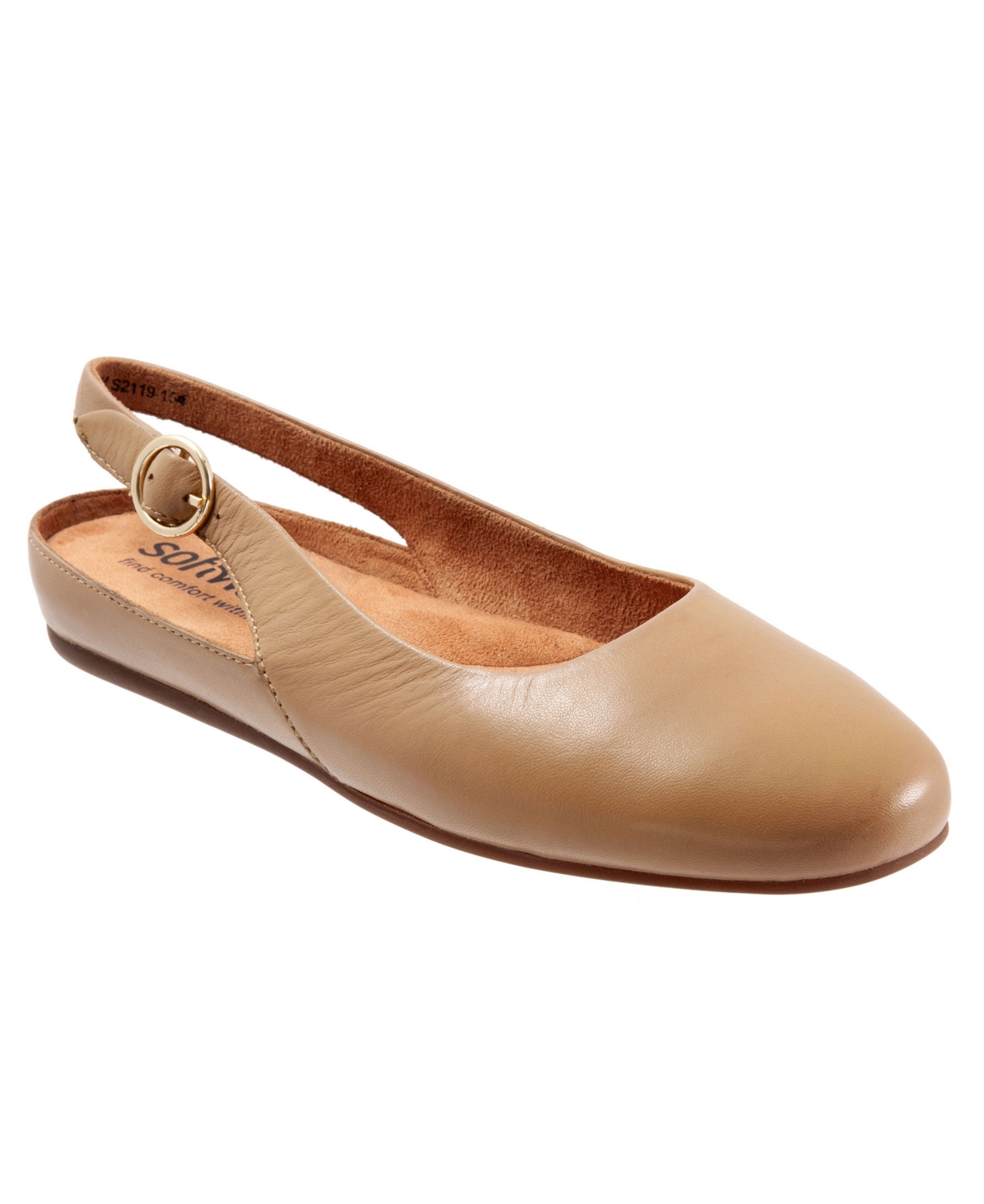 SoftWalk Women's Sandy Flat Women's Shoes, beige, Size 7.5