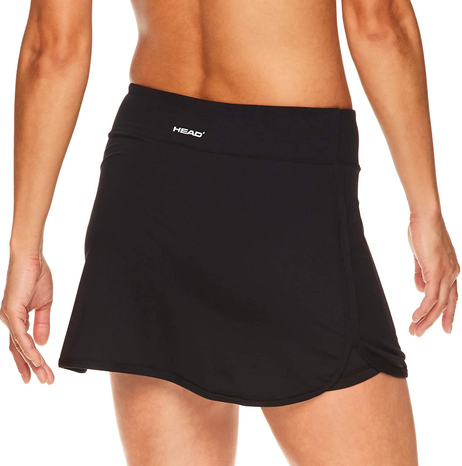 HEAD Women's Athletic Tennis Skirt with Ball Pocket Workout, Black