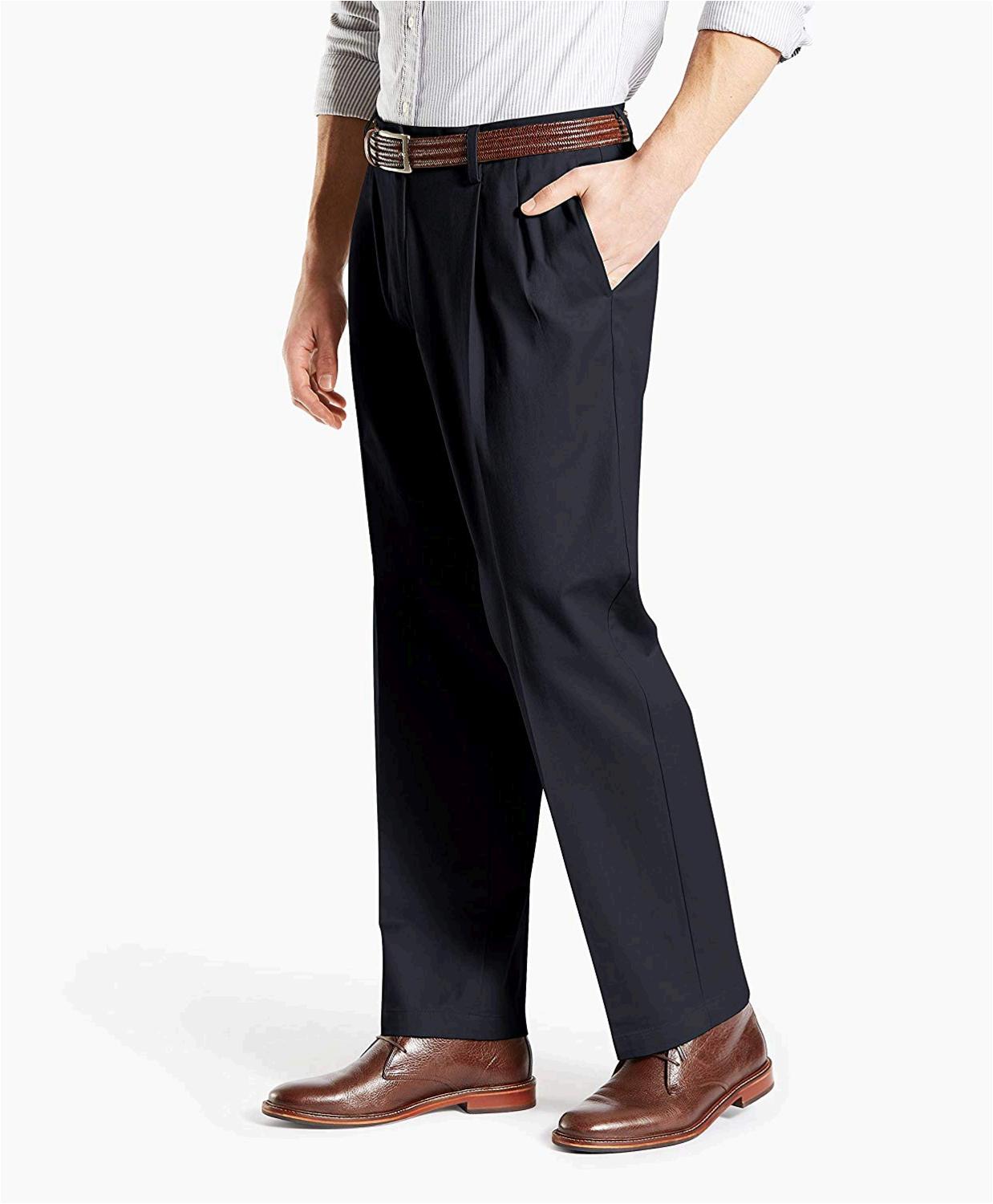 Dockers Adjustable Clip-On Elastic Suspenders Solid Black One Size