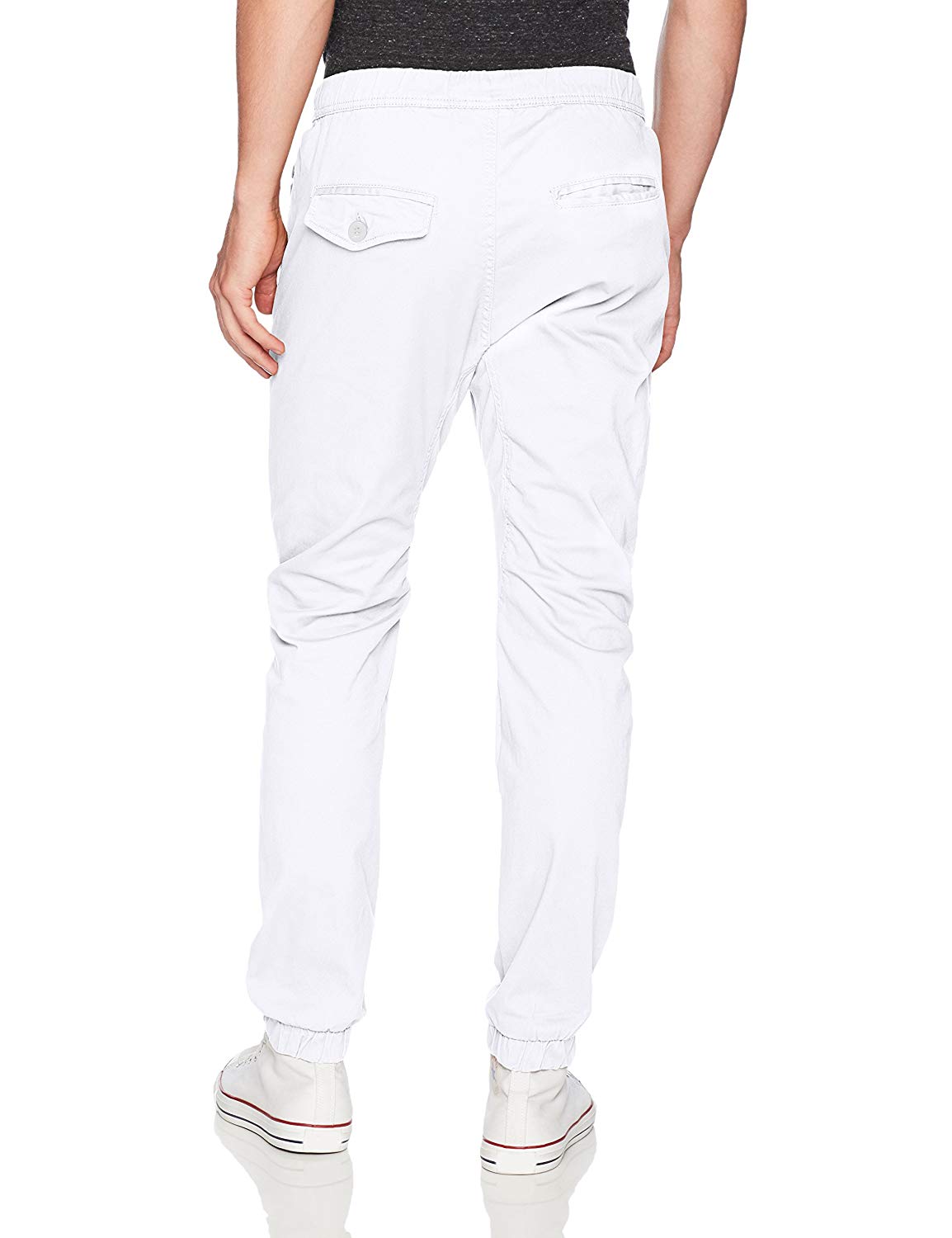 white jogger pants men