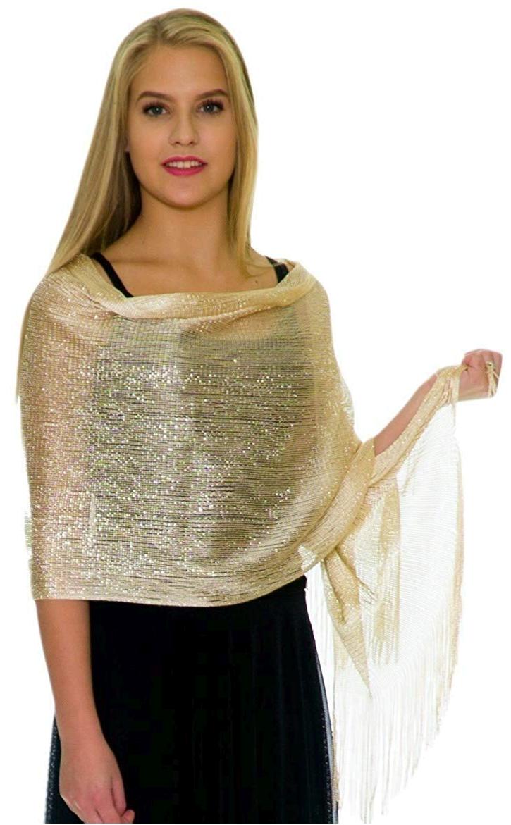 gold shawls and wraps