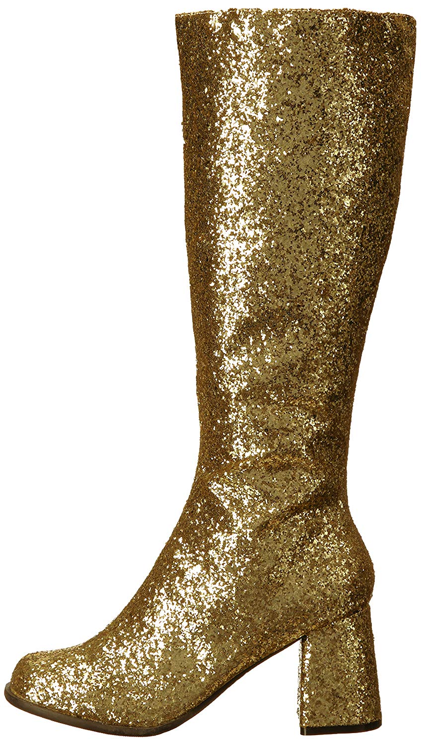Ellie Shoes Womens Gogo-g Almond Toe Knee High Fashion Boots, Gold ...