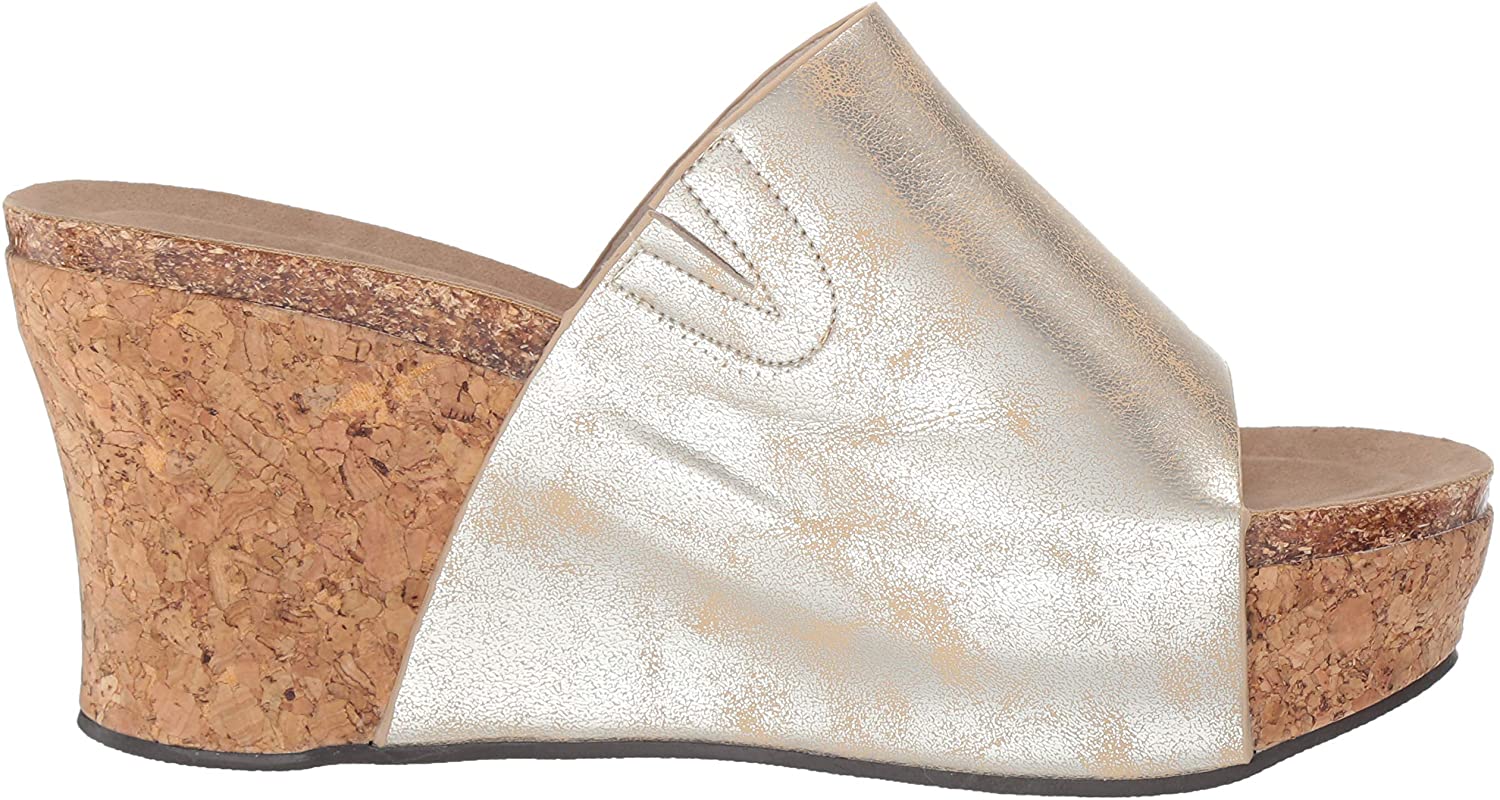 VOLATILE Women's Cabro Slide Sandal, Gold, Size 10.0 61fL | eBay