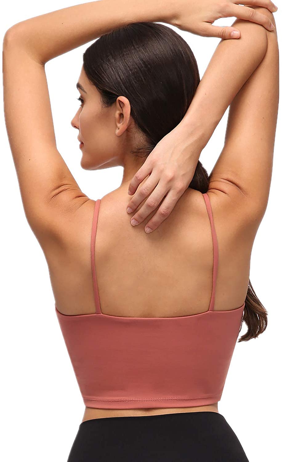 Lemedy Women Padded Sports Bra Fitness Workout Running, Smoky Red, Size Large 881432511520 eBay