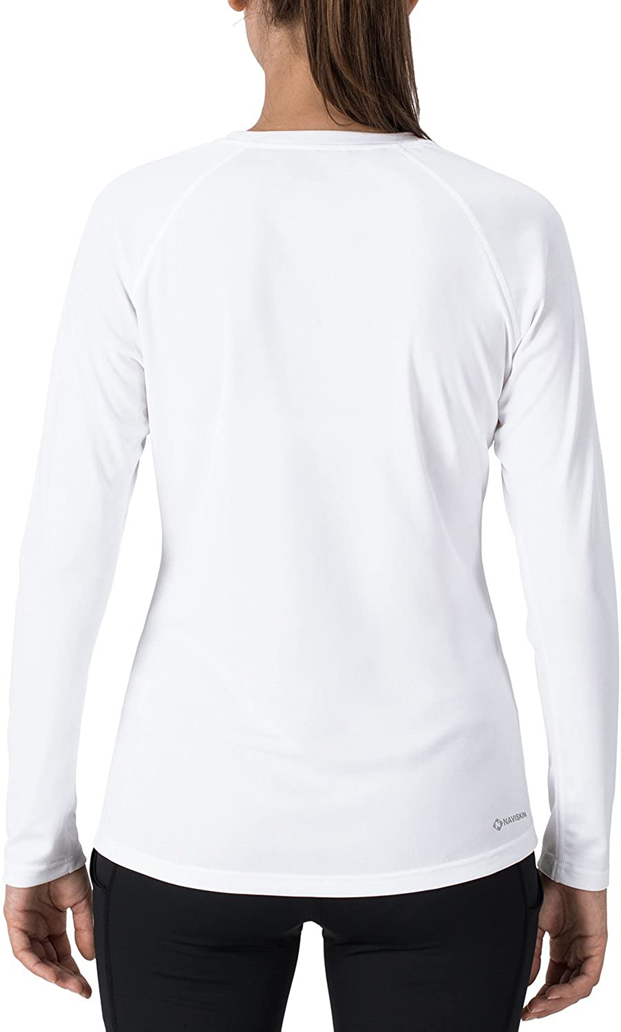 NAVISKIN Women's Sun Protection UPF 50 UV Outdoor Long Sleeve, White