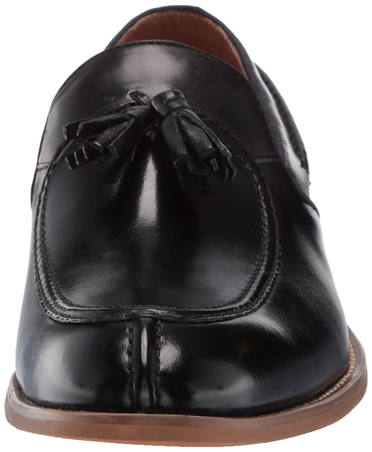 stacy adams donovan black moc toe tassel loafers