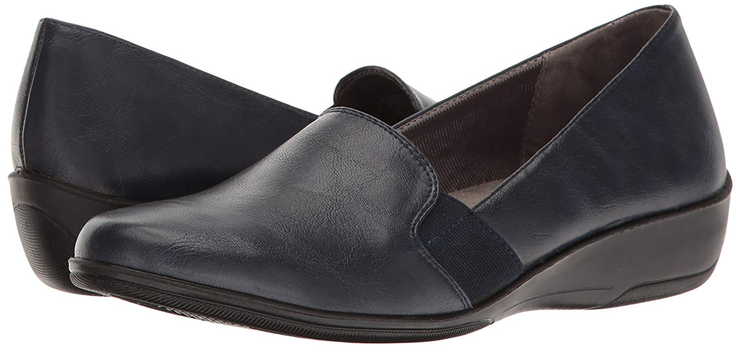 LifeStride Women's Isabelle Loafer Flat, Lux Navy, Size 7