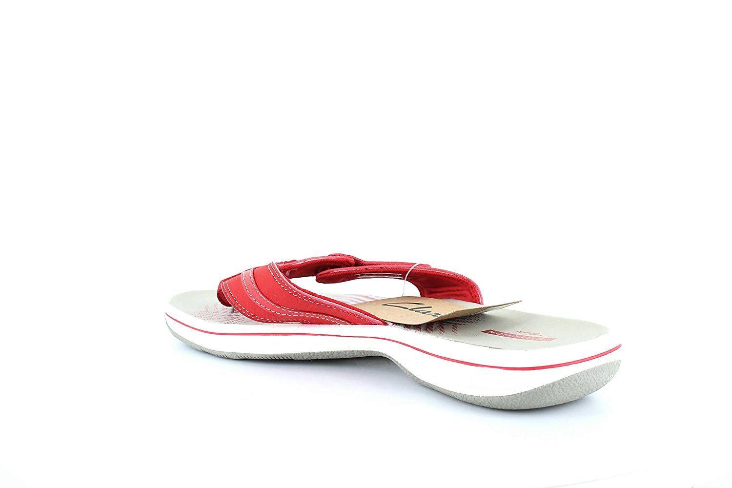 Clarks Womens Slide Flip Flop Thong Sandals Red Size 8 0 4lg3 Ebay