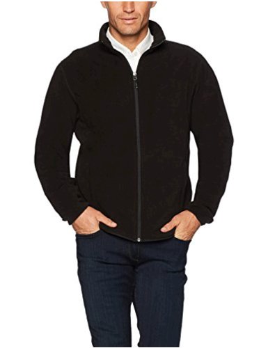 Essentials Men's Full-Zip Polar Fleece Jacket,, Black, Size XX-Large | eBay