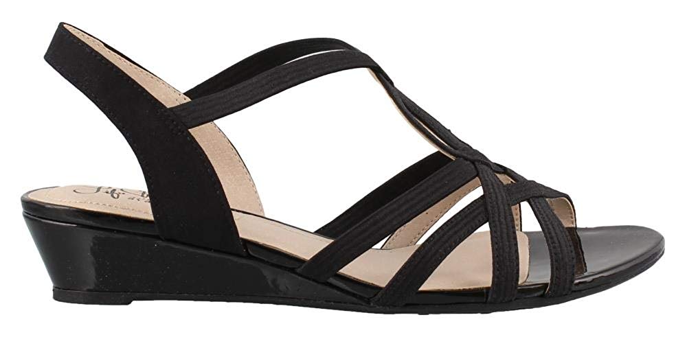 LifeStride Women's, Yaya Wedge Sandals, Black, Size 9.5 u7q7 | eBay