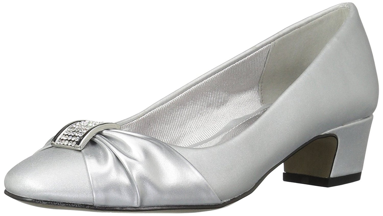 Easy Street Womens Eloise Closed Toe Classic Pumps, Silver, Size 7.5 | eBay