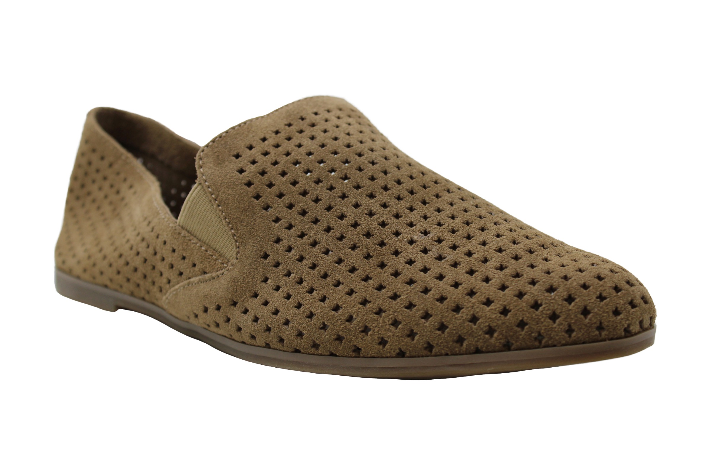 Lucky Brand Womens Carathy Leather Low Top Slip On Fashion, Sesame ...