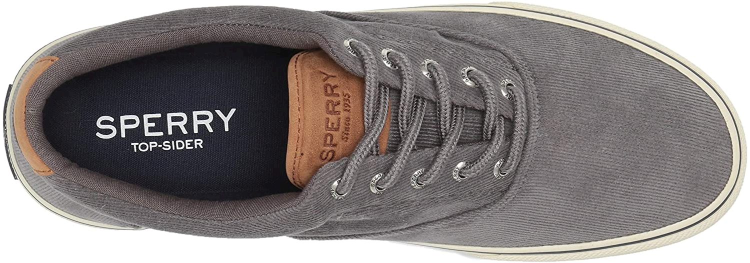 Sperry Men's Shoes Striper Ii CVO Fabric Low Top Lace Up, Grey Cord, Size 9.0 Mo eBay