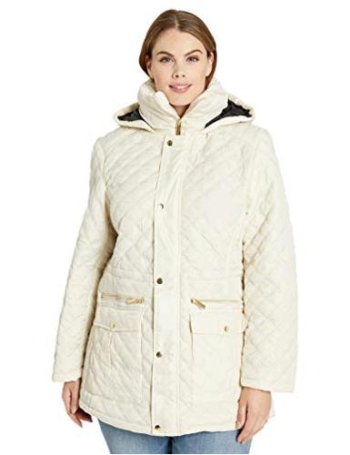 Big Chill Women's Diamond Quilted Anorak Jacket, Thistle ...
