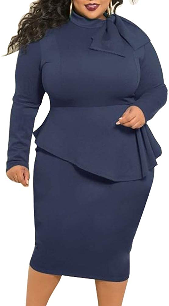 navy work dress plus size