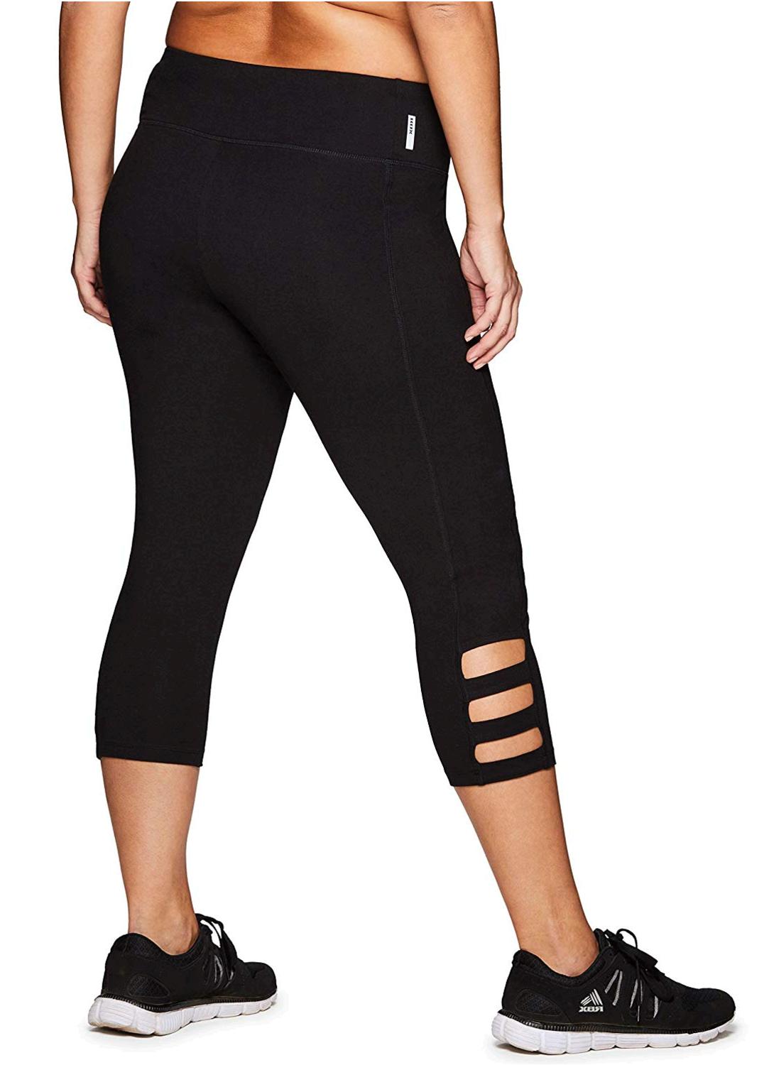 RBX Active Women's Plus Size Cotton Leggings Black Multi, Black Multi ...