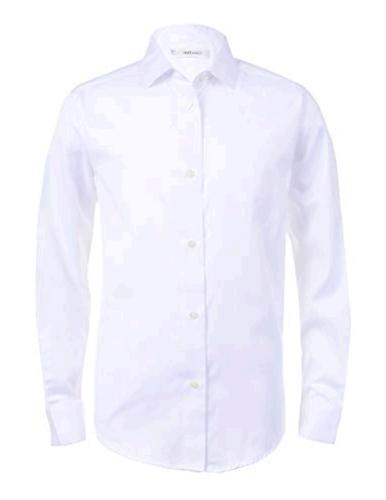 mens white sateen shirt