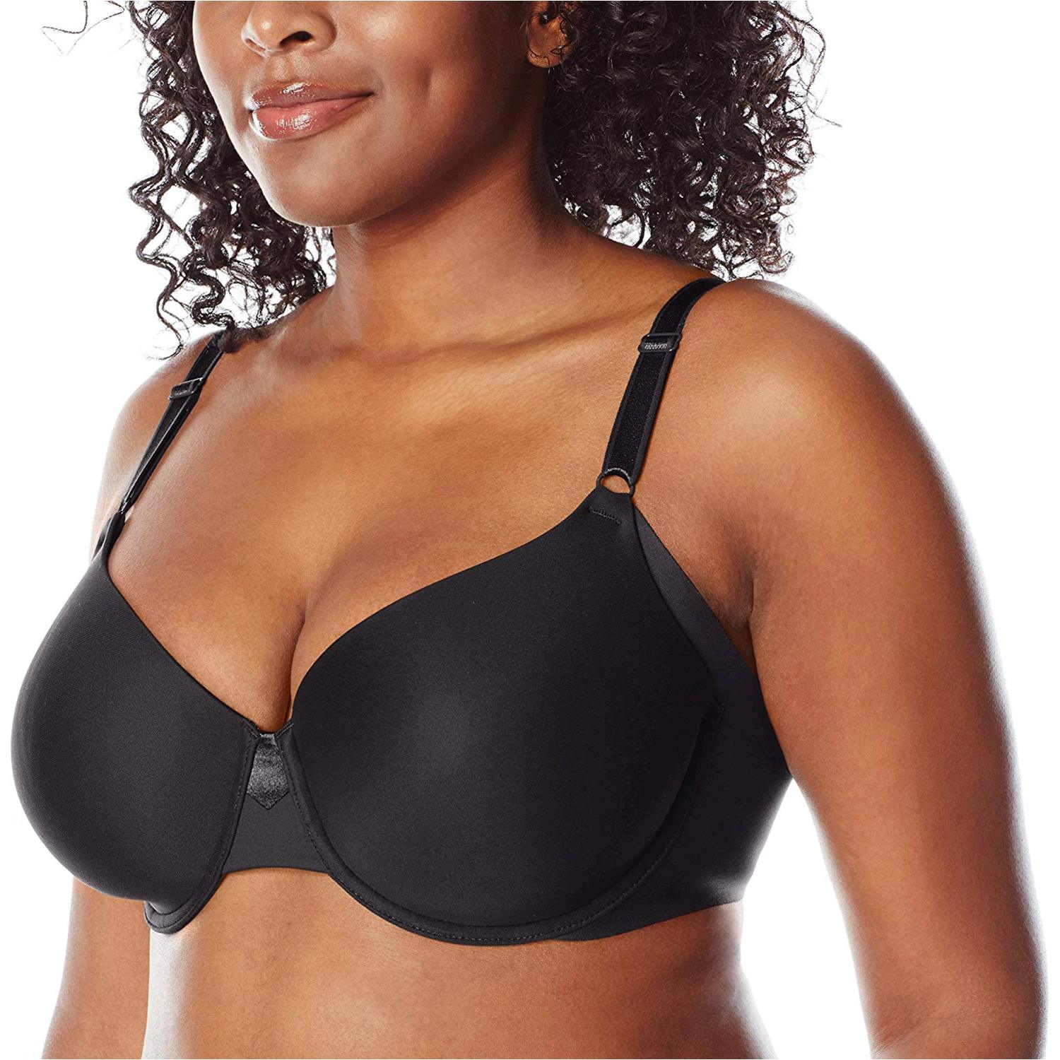 Olga Women's No Side Effects Underwire Contour Bra, Rich, Rich Black, Size 38C eBay