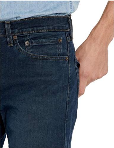 Levi's Men's 505 Regular Fit-Jeans, Scar - Stretch, 38W x, Blue, Size ...