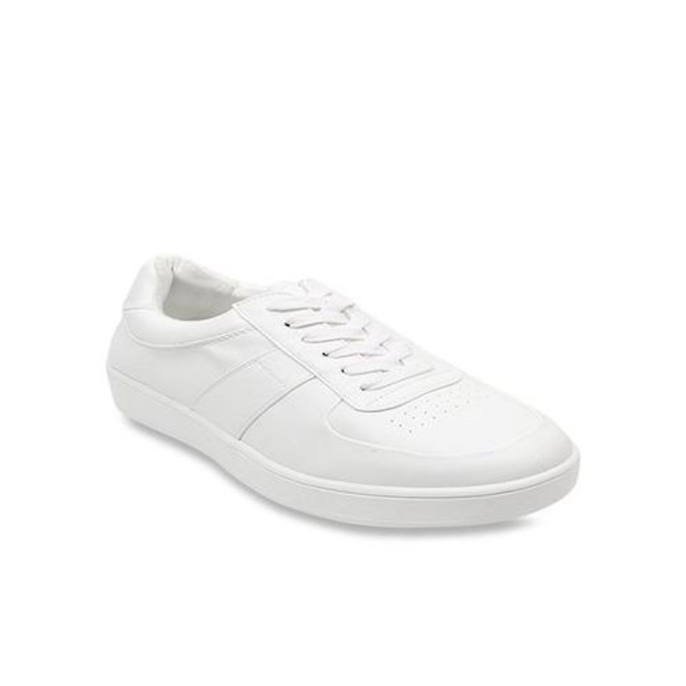 Steve Madden Mens Armed Low Top Lace Up Fashion Sneakers, White, Size 9 ...