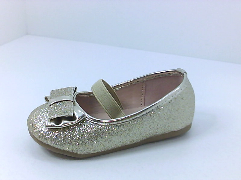 Merence Children Shoes ej7bwr Baby Girl, Gold, Size 4.5