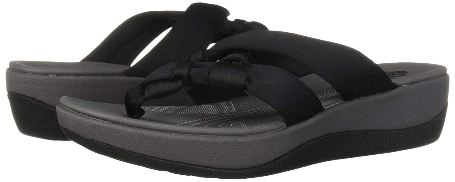 arla clarks flip flops womens