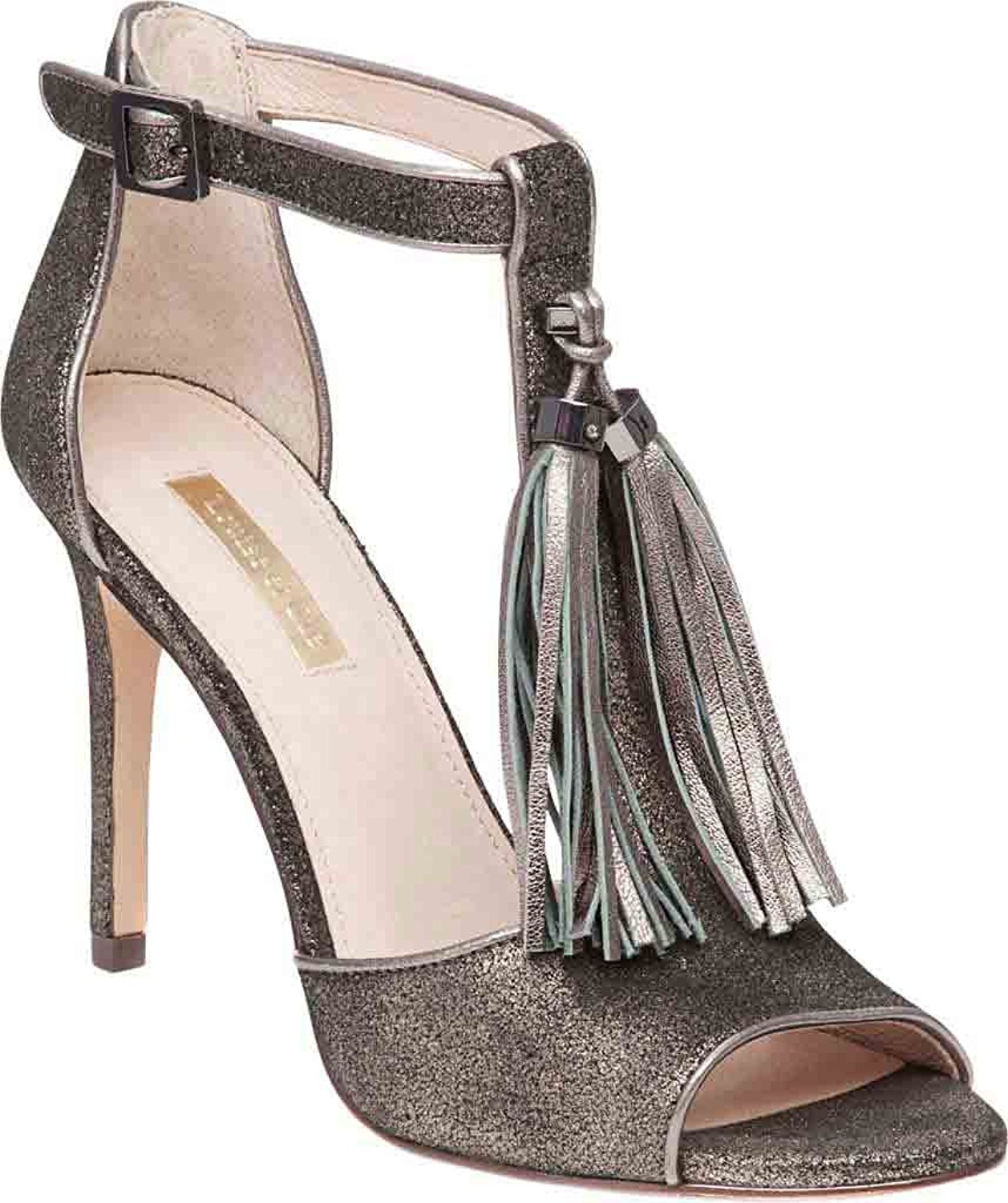 Louise Et Cie Womens Tage Leather Open Toe Casual Ankle Gunmetal Size 90 Louise Et Cie Womens Tage Leather Open Toe Casual Ankle Gunmetal Size 90