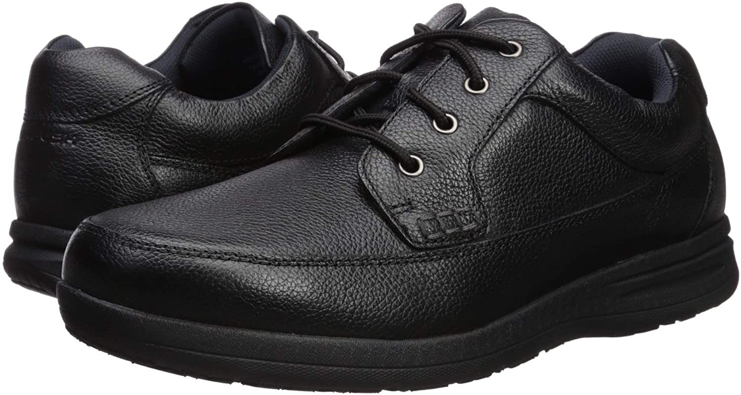 Nunn Bush Men's Cam Moc Toe Casual Lace-up with, Black Tumbled, Size 10 ...