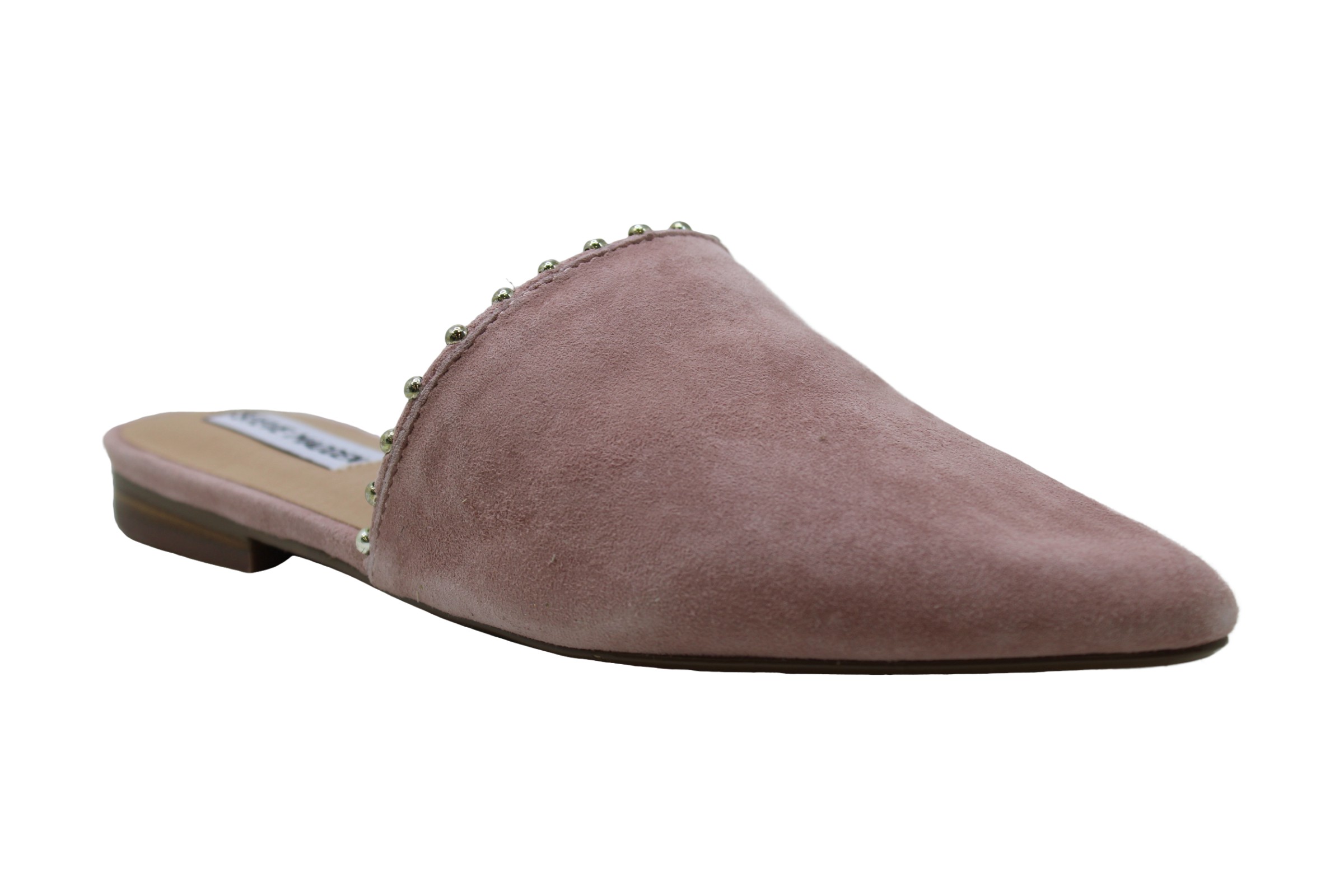 steve madden forever chain pointed toe mule tan suede