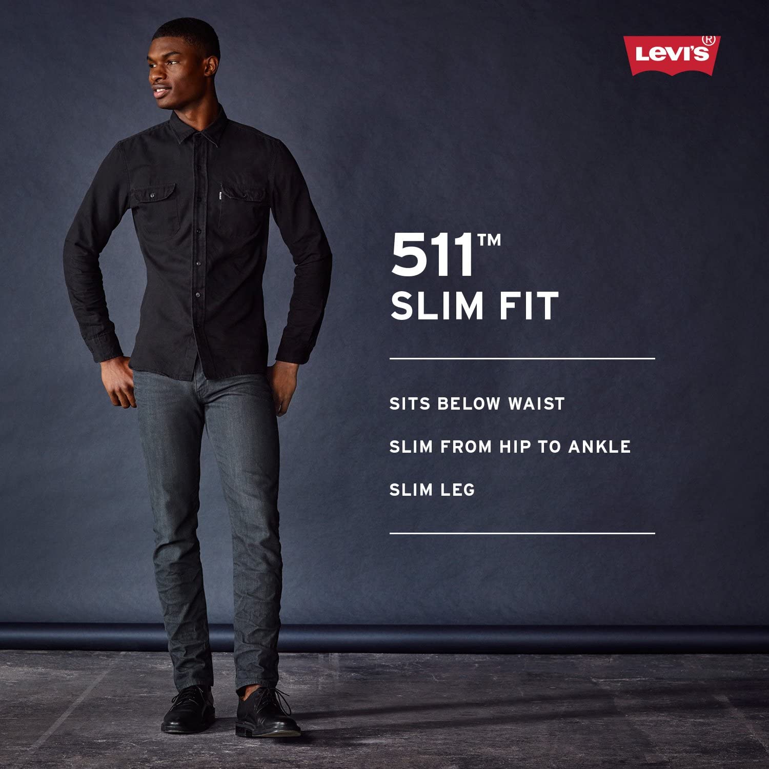 Levi's Men's 511 Slim Jeans, Panda - Advanced Stretch, Size 36W x 32L ...