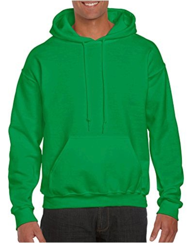 Gildan Men's Heavy Blend Fleece Hooded Sweatshirt, Irish Green, Size X ...