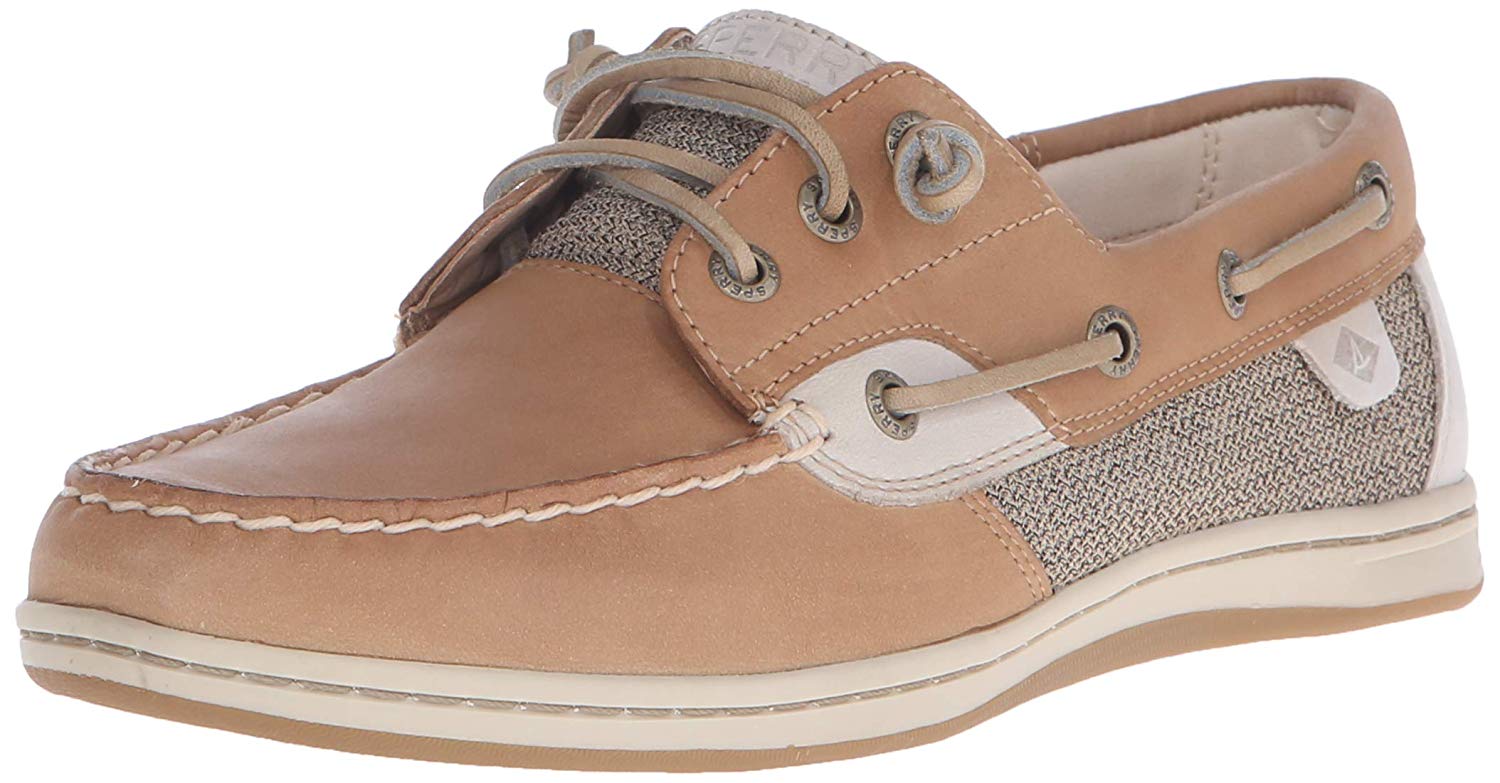 Sperry Womens Songfish Leather Almond Toe Boat Shoes Sperry Womens Songfish Leather Almond Toe Boat Shoes